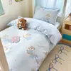 Juego de ropa de cama para dormitorio de tres piezas, 100% algodón, modelo nuevo 2026, sábana individual, funda de edredón, ropa de cama para estudiantes, apto para todas las estaciones