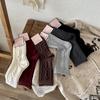 Calcetines de Terciopelo de Conejo con Flores Estilo Francés Songmu Calientes Espesos Suaves Cera Calcetines de Tubo Medio para Mujer Combinan con Todo Estilo Coreano Estilo Ins