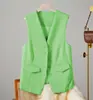 Chaleco de Traje para Mujer 2025 Nuevo Elegante Ropa de Trabajo Estilo K Capas Ropa Interior Chaleco Chaqueta de Traje para Personas Pequeñas