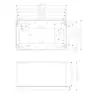F1-1: Caja Impermeable de Plástico 200*120*113 para Monitoreo Interior y Exterior Caja de Conexiones Impermeable Caja de Terminales