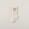 Nuevos Calcetines Infantiles de Caña Media para Niñas Primavera y Otoño 2025 Algodón Peinado Sin Costuras Bebé Muñeco Tridimensional Caricatura Calcetines para Bebé
