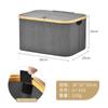 Cesta de Ropa Sucia Catiónica 300D Tela Plegable Cesta de Ropa Sucia Cesta de Lavandería Baño Dormitorio Cesta de Almacenamiento Cesta de Almacenamiento