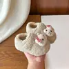 Lenço de Cabeça para Meninas Birkenstocks 2026 Outono/Inverno Novos Sapatos de Pelo Sapatinhos de Bebê Fofos Sapatos de Algodão Moccasins Quentes com Forro de Lã