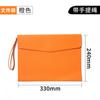 A4 Bolsa para Documentos Bolsa de Información Gran Capacidad Botón a Presión Bolso de Mano Simple Negocios Oficina Bolsa para Documentos Bolsa de Almacenamiento LOGO
