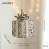 Nueva Bola de Navidad de Espuma Colgante Heterosexual Color Champaña Brillo Brillante Polvo Pegajoso Decoración para Colgar en el Árbol de Navidad Arreglo de Decoración Colgante