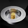 Ferragens de Cozinha Aço Inoxidável Filtro de Pia de Cozinha Plugue de Vedação para Vazamento de Pia Filtro Universal Elástico para Lavatório
