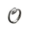 Exquisito anillo de cola de serpiente de moda "Red Practice" personalizado para hombre y mujer, con explosiones de viento en vivo, joyería de lujo ligera.