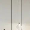 Lustre pequeno de cristais de gelo flutuantes, decoração atmosférica para cabeceira de quarto, luxo leve de alta qualidade, altura ajustável, adequado para hall de entrada e corredor