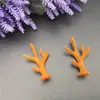 Pequeños Cuernos de Navidad Aro Rojo para el Cabello Pasador Materiales Accesorios Joyería Hecha a Mano DIY Decoración