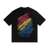 Nuevo 2025 Primavera/Verano 260g Transfronterizo Camiseta de Manga Corta con Cruces de Herradura Unisex al por Mayor