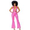 M-XL Abrigo Disco Vintage de los 70 para Dama Cosplay Disfraz de Halloween Vestido de Baile de Show