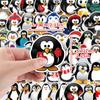50/100 Piezas Pegatinas de Pingüino de Dibujos Animados para Graffiti, Taza de Agua, Teléfono Móvil, Pegatinas Decorativas Impermeables, Pegatinas Creativas para DIY, Venta al por Mayor