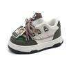 Zapatillas Deportivas Infantiles Suela Sólida Primavera y Otoño 2025 Tenis de Dibujos Animados para Niños Zapatos con Suela Suave Estilo Preppy para Niñas Zapatos para Bebé