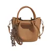 Bolso Moda Textura Viaje Bolso de Hombro Único Cubo Bolso Cruzado Madre-Hija 2026 Otoño Portátil Moderno Elegante Nuevo Coreano
