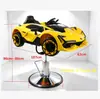 Asiento para Corte de Cabello para Niños Peluquería Juguete Eléctrico Coche de Dibujos Animados Silla para Corte de Cabello para Bebés y Niños para Peluquería