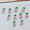 Pedras de Strass para Nail Art Frutas Cereja Liga Metálica Strass Coloridos Decorações de Unhas Tendência Unhas Postiças Acessórios Metálicos DIY