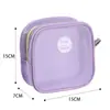 Bolsa de higiene pessoal para praia ao ar livre, bolsa de armazenamento de malha de mão, bolsa portátil para batom e maquiagem, nova bolsa quadrada de malha para atacado