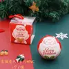 Caja de hojalata esférica para regalo de Navidad, boda, caja de hierro, caja de dulces para jardín de niños, caja de hierro, productos de embalaje para decoración de Nochebuena
