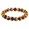 Pulseira de Pedra Olho de Tigre Amarelo Natural Círculo Único Pulseira de Madeira Olho de Tigre Olho de Trovão Olho de Gato Amarelo Estilo Quente Transfronteiriço Venda por Atacado