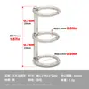 Anillo de tres agujeros de metal para calendarios de escritorio, clip de carpeta de hierro de tres anillos abrible, anillo de tres agujeros para calendario de escritorio en stock