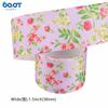 Cinta de transferencia de calor de flores de 3,8 cm, hecha a mano, para caja de regalo, lazo, embalaje, decoración navideña