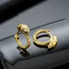 Brincos de Argola Cruzados de Zircônia Transfronteiriços para Homens, Brincos de Argola Lisos, Presilhas de Orelha de Raio, Pingentes de Orelha, Acessórios de Orelha para Mulheres, Amostra de Live do TikTok