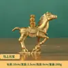 Latão imediatamente ganhar imediatamente lingote imediatamente Deus da Riqueza artesanato de cobre decoração de casa zodíaco cavalo desktop pequenos objetos