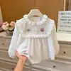Colección Primavera/Otoño 2026: Camiseta básica con cuello Peter Pan para niñas, top de otoño, nuevo top jacquard estilo chino para usar por encima