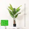 Planta Artificial de Bananeira Viajante em Vaso, Planta Verde Grande de Chão para Decoração de Sala de Estar, Árvore Falsa para Quartos Modelo de Hotel e Pousada, Planta Biomimética