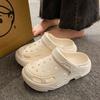 Zapatos de Cueva de una pieza Silenciosos Impermeables 2024 Nuevo Verano Ropa Exterior Sandalias y Pantuflas de Playa Zapatos de Mujer Suela Gruesa Pareja