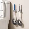 Cepillo para inodoro estilo japonés para baño del hogar cepillo para inodoro de mango largo cepillo de limpieza montado en la pared cepillo para inodoro