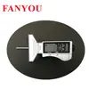 Calibrador de Profundidade de Sulco de Pneu Fan Youdao Tela Grande Display Digital Reversível Régua de Padrão 0-25mm