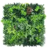 Simulación césped pared planta verde protector solar planta verde plástico artificial césped artificial bloque pared interior fondo pared colgante decoración flor