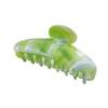 Accesorios para el cabello de moda transfronterizos, pinza para el cabello con forma de bola de muaré de color para mujer, pinza para el cabello con forma de media luna.