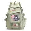 Mochila de mercancía del anime Magical Girl Madoka Magica Kuubi, con Madoka Kaname y Akemi Homura, una mochila escolar estilo 2D para niñas