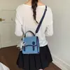 Mochila de Moda Retro de Mezclilla para Mujer 2026 Nueva Tendencia Maletín Versátil para Estudiantes y Uso Casual