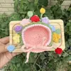 Muñeca de Verdura Tejida a Crochet Hecha a Mano de Peluche Original Oso Autocrítico con Gorro Vestido Hecho a Mano DIY Accesorios Suaves y Lindos