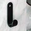 Ganchos de aleación de aluminio cuidadosamente seleccionados para colgar ropa detrás de las puertas del baño, en entradas y en las paredes.; Ganchos Adhesivos para Almacenamiento de Abrigos y Sombreros Montados en la Pared