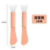 Pincel de Silicone Dupla Face para Máscara de Beleza e Maquiagem, Raspador de Limpeza Facial, Raspador Facial e Espátula de Beleza de Dupla Finalidade