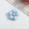 Accesorios de Cuadros Florales Color Caramelo Rellenos de Algodón Tocado de Flor de Cinco Pétalos Pasador Joyería DIY Accesorios para Ropa Accesorios Decorativos