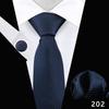 Corbata de Negocios para Hombre Pañuelo de Bolsillo Traje Vestido Banquete Camisa Rojo Negro Polo Lunares Cuadros Corbata de 8cm
