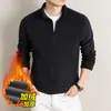 Jaqueta masculina de fleece forrada e espessa para comércio exterior transfronteiriço, roupa quente casual de inverno para homens de meia-idade, casaco de pai