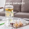 Tetera de Hierbas y Frutas de Gran Capacidad para Restaurante Cubo para Bebidas Frías, Coca-Cola, Leche Hervidor Caliente/Frío con Grifo Resistente a Altas Temperaturas