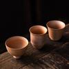 Varias tazas de té de gres hechas a mano Huan retro de mineral bruto, taza maestra de cerámica individual para juego de té kung fu, taza de té sin esmaltar