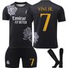 Traje de Entrenamiento de Fútbol 2425 Real Madrid Y3 Conjunto de Fútbol No. 7 Cristius 5 Bellingham 10