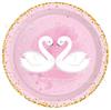 Mm180 Meninas Cisne Balé Cisne Branco Festa Louça de Mesa 8 Pessoas 4 Peças Prato de Papel Guardanapo Copo de Papel