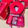 2025 Ano do Coelho Conjunto de Presente para Funcionários Presente Prático Estilo Chinês Bolsa de Feltro Vermelho Cultural e Criativo Empresarial