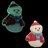 Muñeco de Nieve Navidad Zuecos Luminosos Flor para Zapato Bolso de Playa Flor para Zapato Hebilla para Zapato Accesorios DIY Accesorios Decorativos Transfronterizo