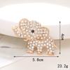 Nuevo gema retro elefante diy funda para teléfono accesorios de joyería elefante de pedrería material de joyería para salida de aire de coche