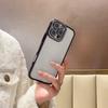 Capa Transparente Galvanizada de Alta Qualidade Adequada para iPhone 16 Pro Max, Estrutura Apple 17 com Strass, 15/14